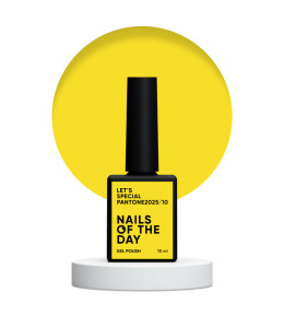 NAILSOFTHEDAY Let's special Pantone 2025/10 - sunny yellow gel polish, 10 ml