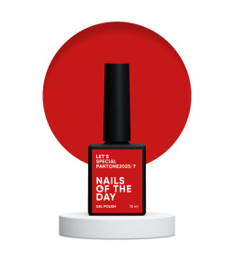 NAILSOFTHEDAY Let's special Pantone 2025/7 - classic red gel polish, 10 ml