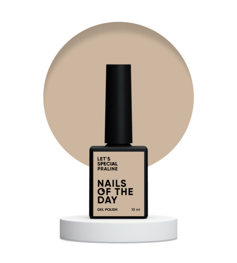 NAILSOFTHEDAY Let's special Praline - jasnobeżowy lakier hybrydowy, 10 ml