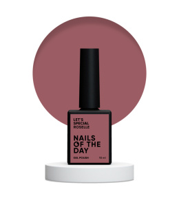 NAILSOFTHEDAY Let's special Roselle - warm brown-pink gel polish, 10 ml