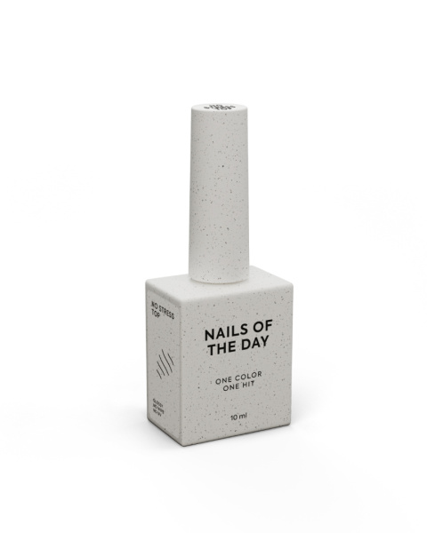 NAILSOFTHEDAY No stress top no wipe - błyszczący top bez lepkiej warstwy i bez filtru UV, ODPORNY NA ZADRAPANIA, 10 ml NAILSOFTHEDAY No stress top no wipe - błyszczący top bez lepkiej warstwy i bez filtru UV, ODPORNY NA ZADRAPANIA, 10 ml