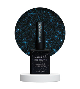 NAILSOFTHENIGHT Green Mexican - dark green gel polish with reflective particle, 10 ml