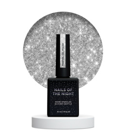 NAILSOFTHENIGHT Martini - silver gel polish with reflective particle, 10 ml